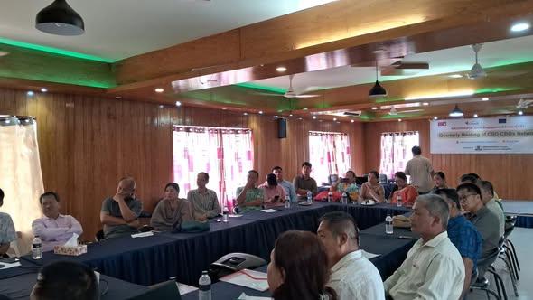 Collaborative leadership discussion during the quarterly meeting